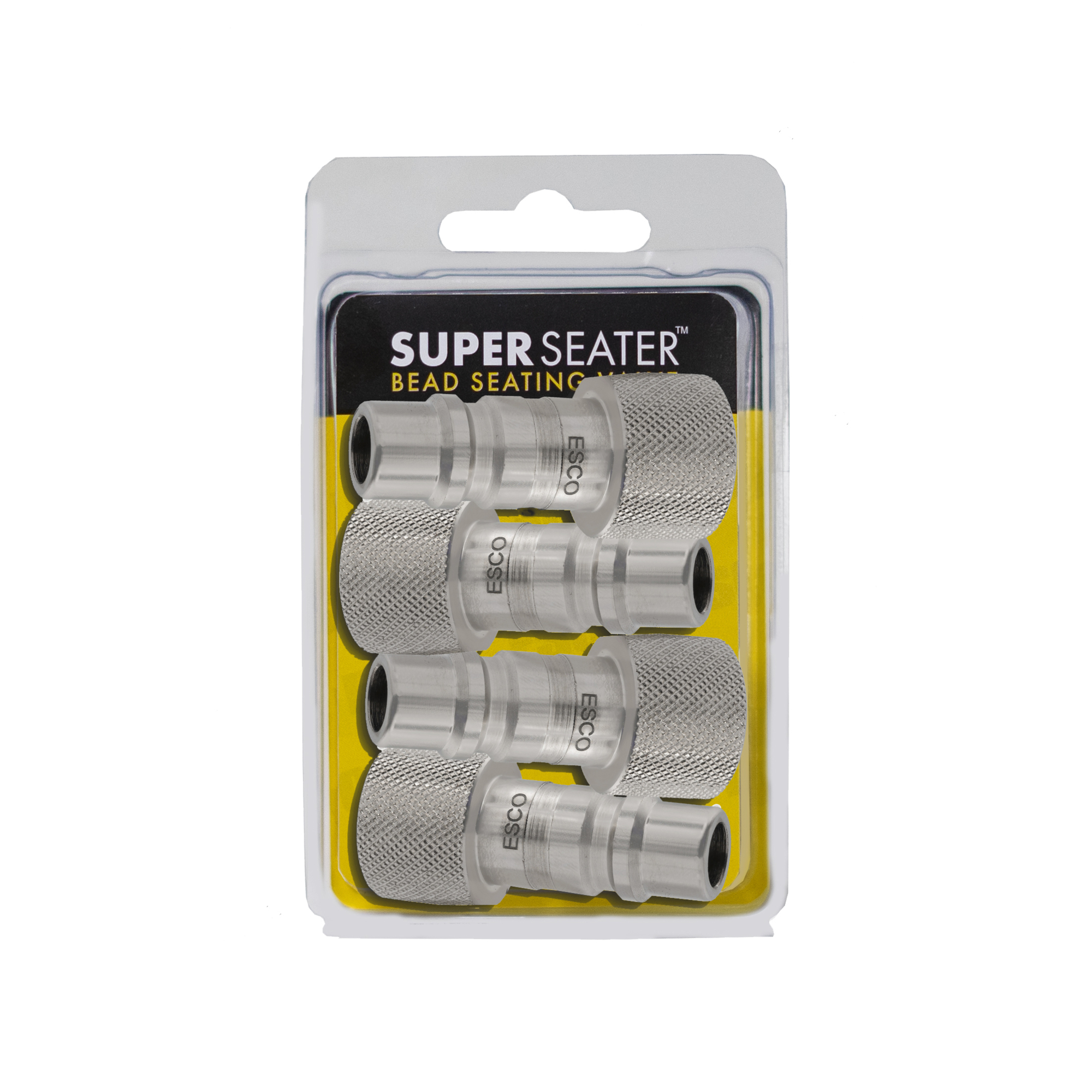 Super-Seater Hi-Flo, Large Bore Tire Valve, 1/2 in. Coupler nipple (4-Pack)